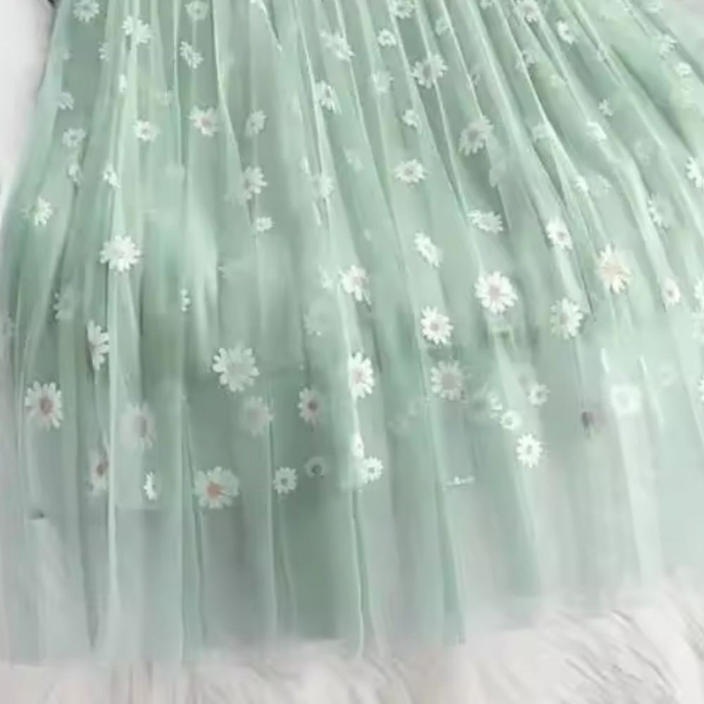 Skirts Women Tender Sweet Korean Style Printed LadyMesh Ins Classy All-match Co - Picture 5 of 8